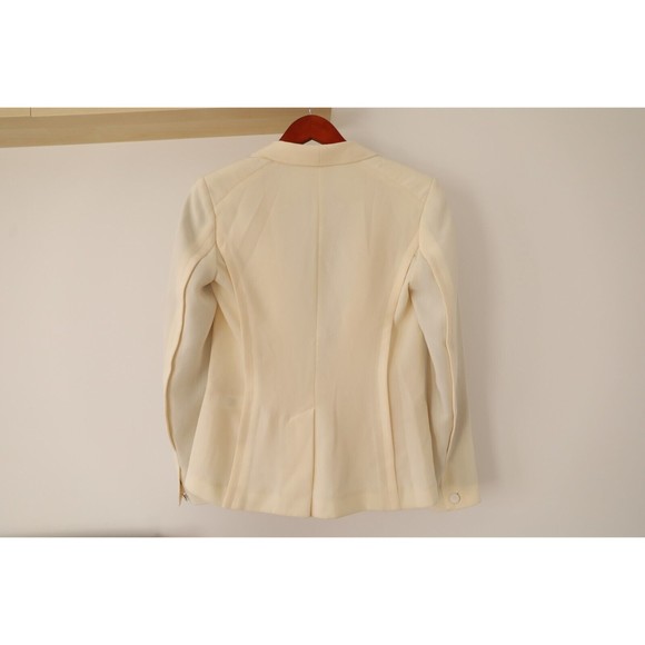 NWOT Rag & Bone White Blazer Hook Closure Formal Work Jacket Sz 2 Made in USA - Picture 5 of 9